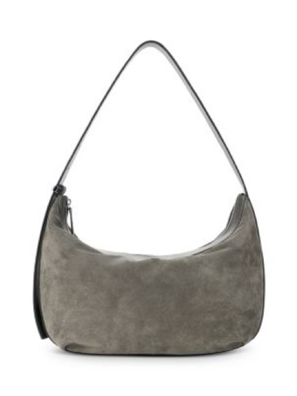 Price Firm - STAUD Large Demy Suede Shoulder Bag - Storm
